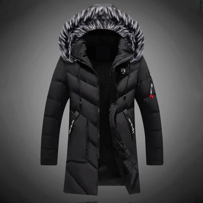 Heren Parka Warm en Waterdicht met Capuchon Bontkraag