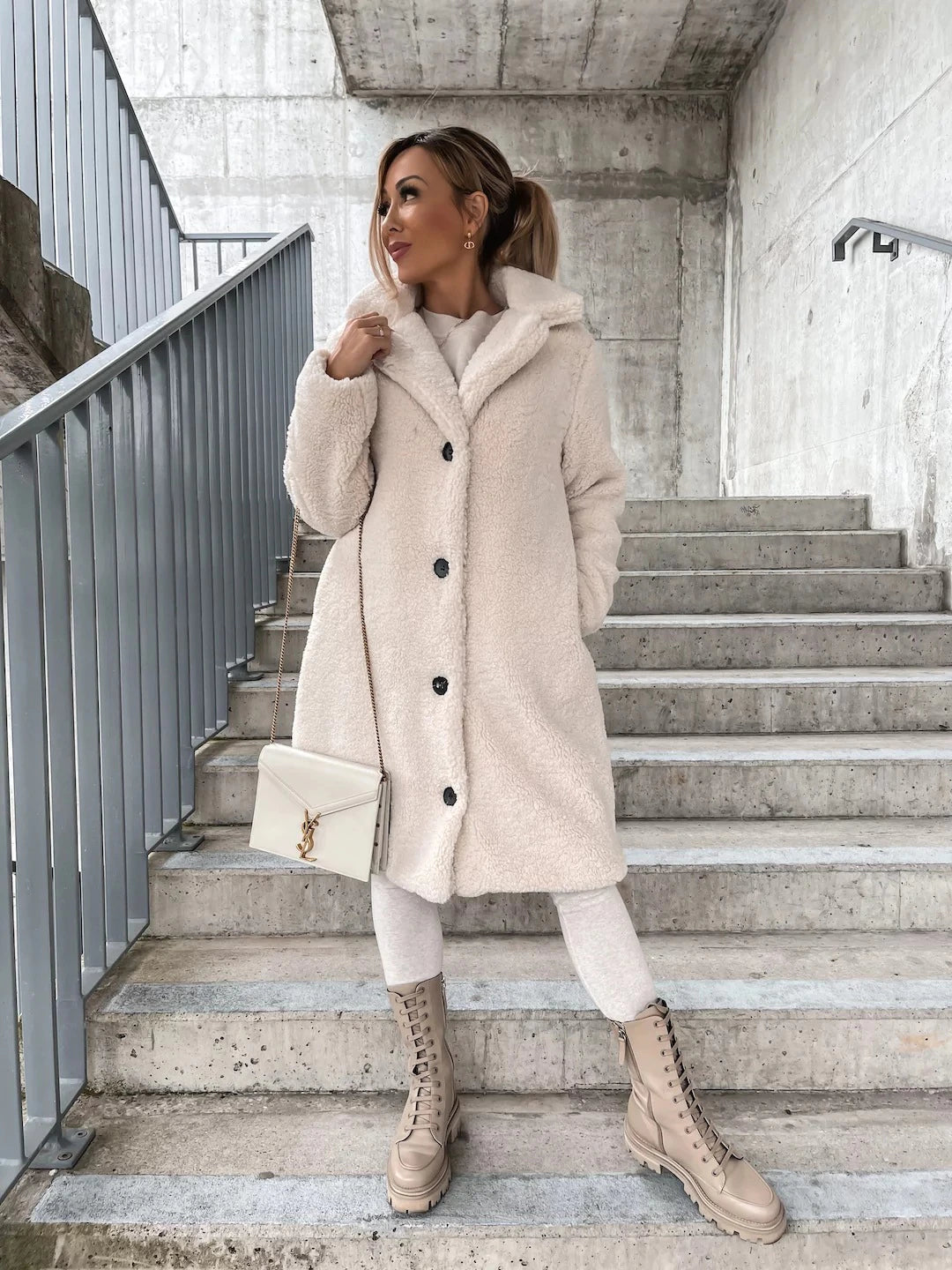 Warme Winterjas van Wol voor Vrouw