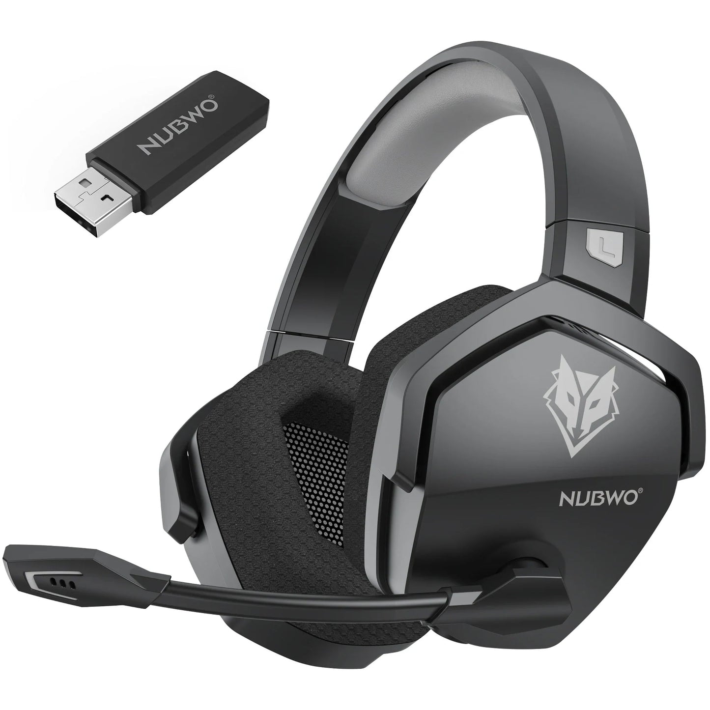 Draadloze Gaming Headset 40mm Driver Ruisonderdrukking 100 Uur Accuduur Comfortabel Over-Ear Design PC Console