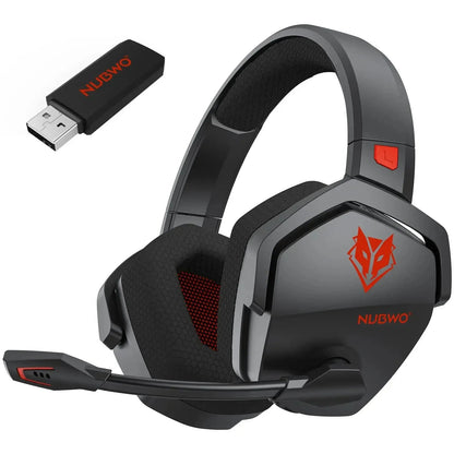 Draadloze Gaming Headset 40mm Driver Ruisonderdrukking 100 Uur Accuduur Comfortabel Over-Ear Design PC Console