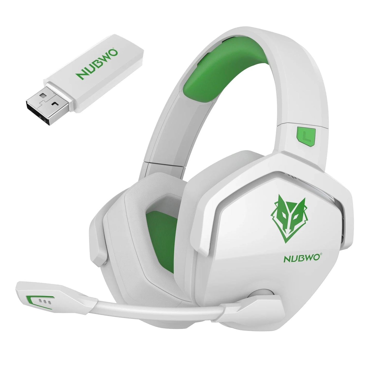 Draadloze Gaming Headset 40mm Driver Ruisonderdrukking 100 Uur Accuduur Comfortabel Over-Ear Design PC Console