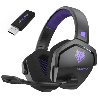 Draadloze Gaming Headset 40mm Driver Ruisonderdrukking 100 Uur Accuduur Comfortabel Over-Ear Design PC Console