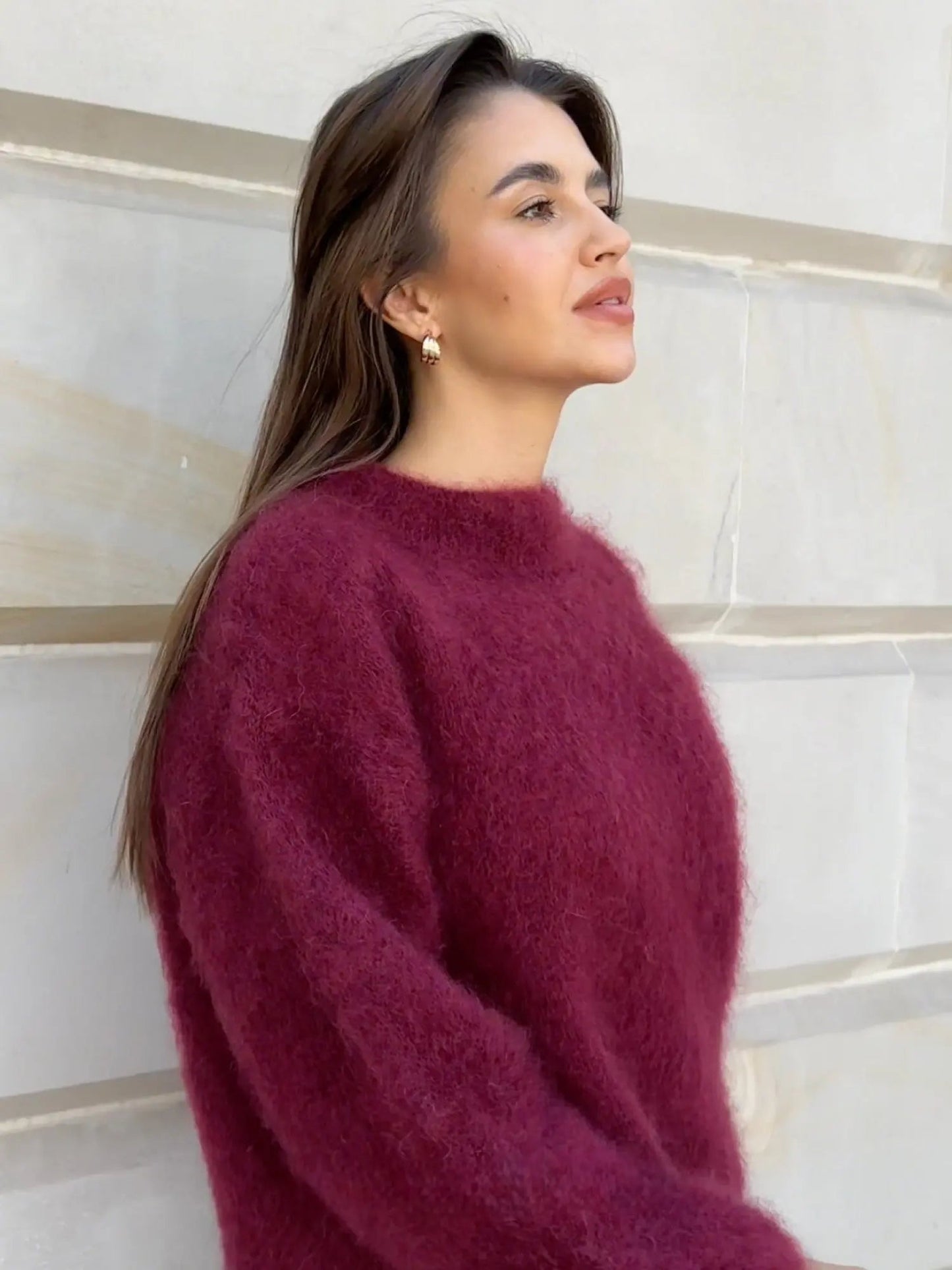 Zachte Mohair Trui Warm voor Dames