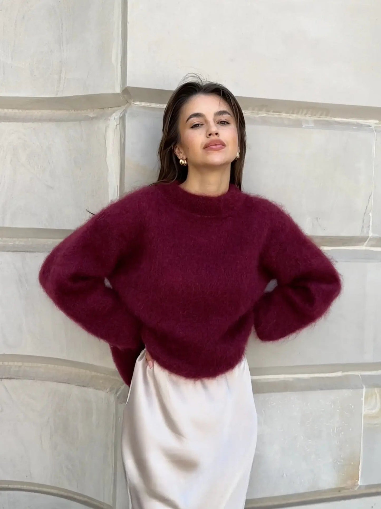 Zachte Mohair Trui Warm voor Dames - StudioMarella