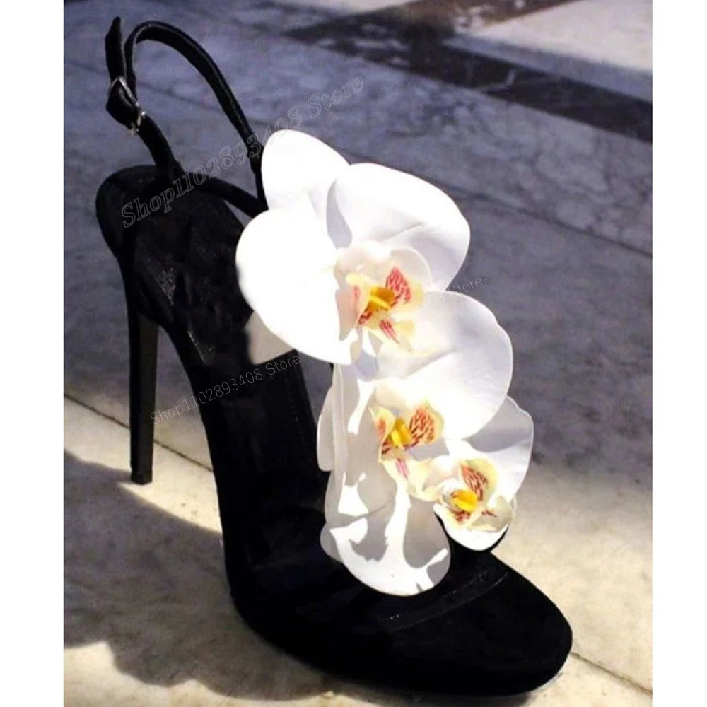 Hoge Hakken Bloemen Decoratie voor Schoenen