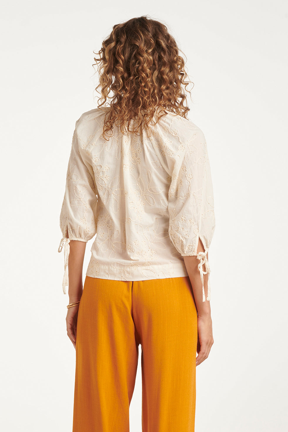 Witte Blouse Dames Met Borduurwerk | Luchtige Tops 5