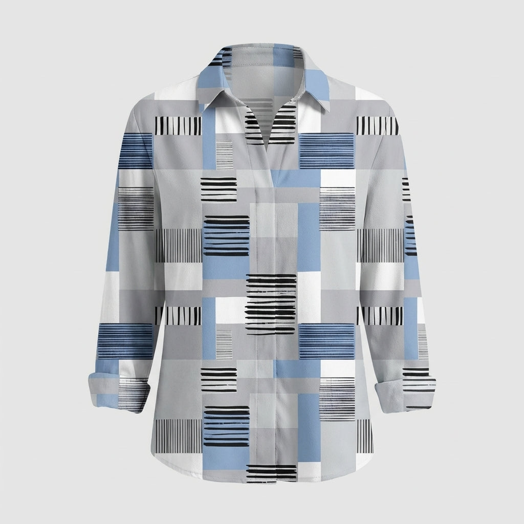 Witte Dames Blouse Lange Mouw | Elegante Katoenen Blouse 1