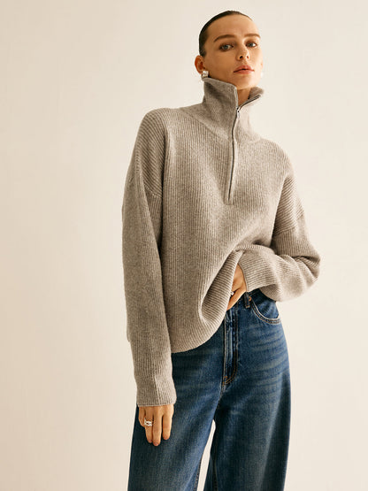 Dames Sweater Wol Mix Elastisch Casual Model