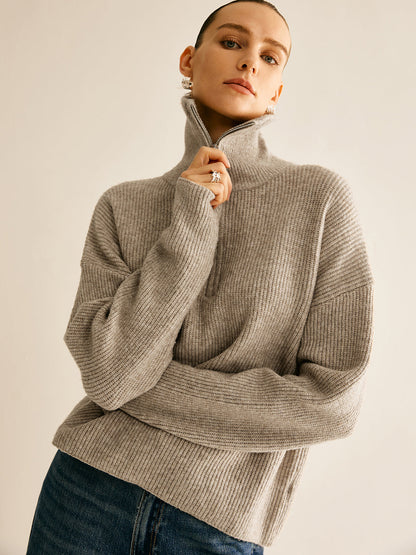 Dames Sweater Wol Mix Elastisch Casual Model