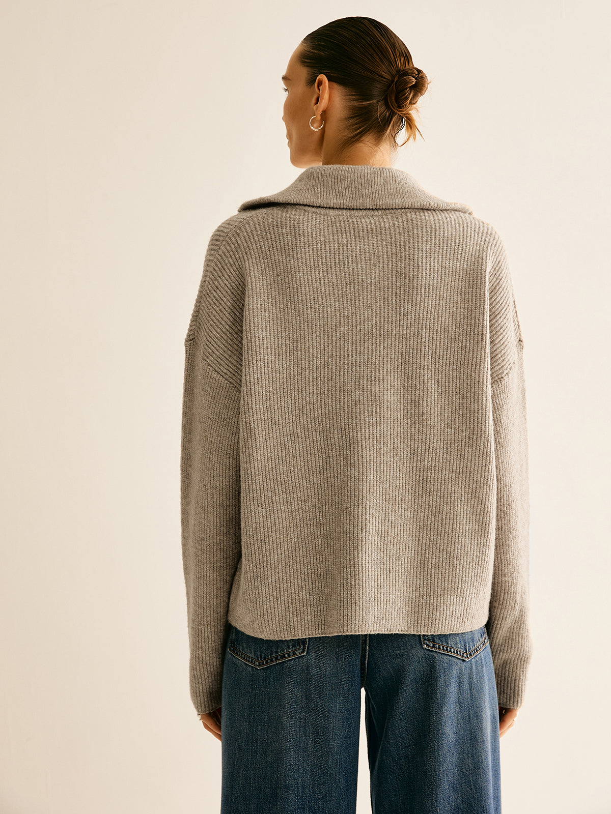 Dames Sweater Wol Mix Elastisch Casual Model