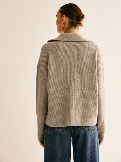 Dames Sweater Wol Mix Elastisch Casual Model