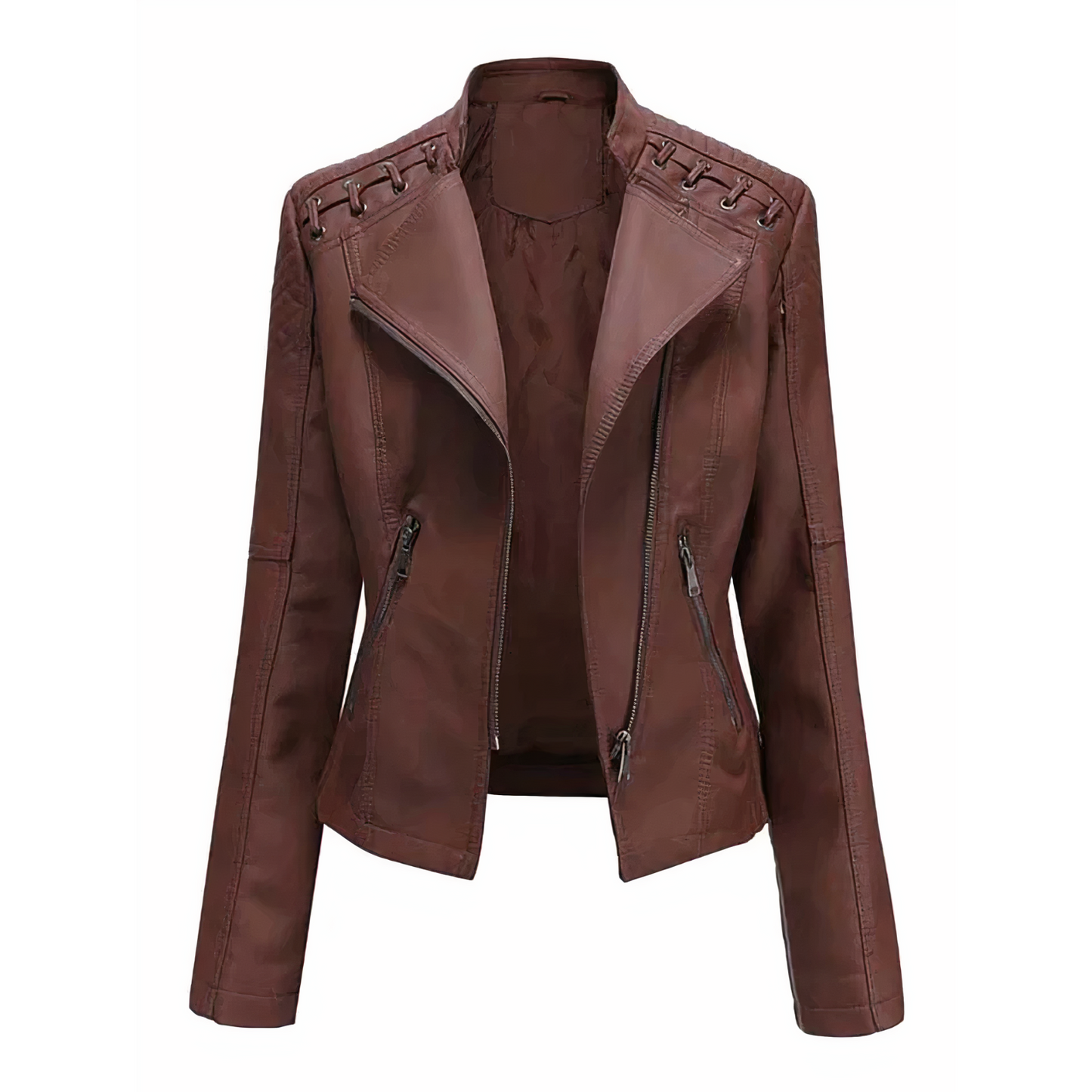 Wolff Dames Jack | Leren Damesjack met PU-Leren, Elegant en Comfortabel 1