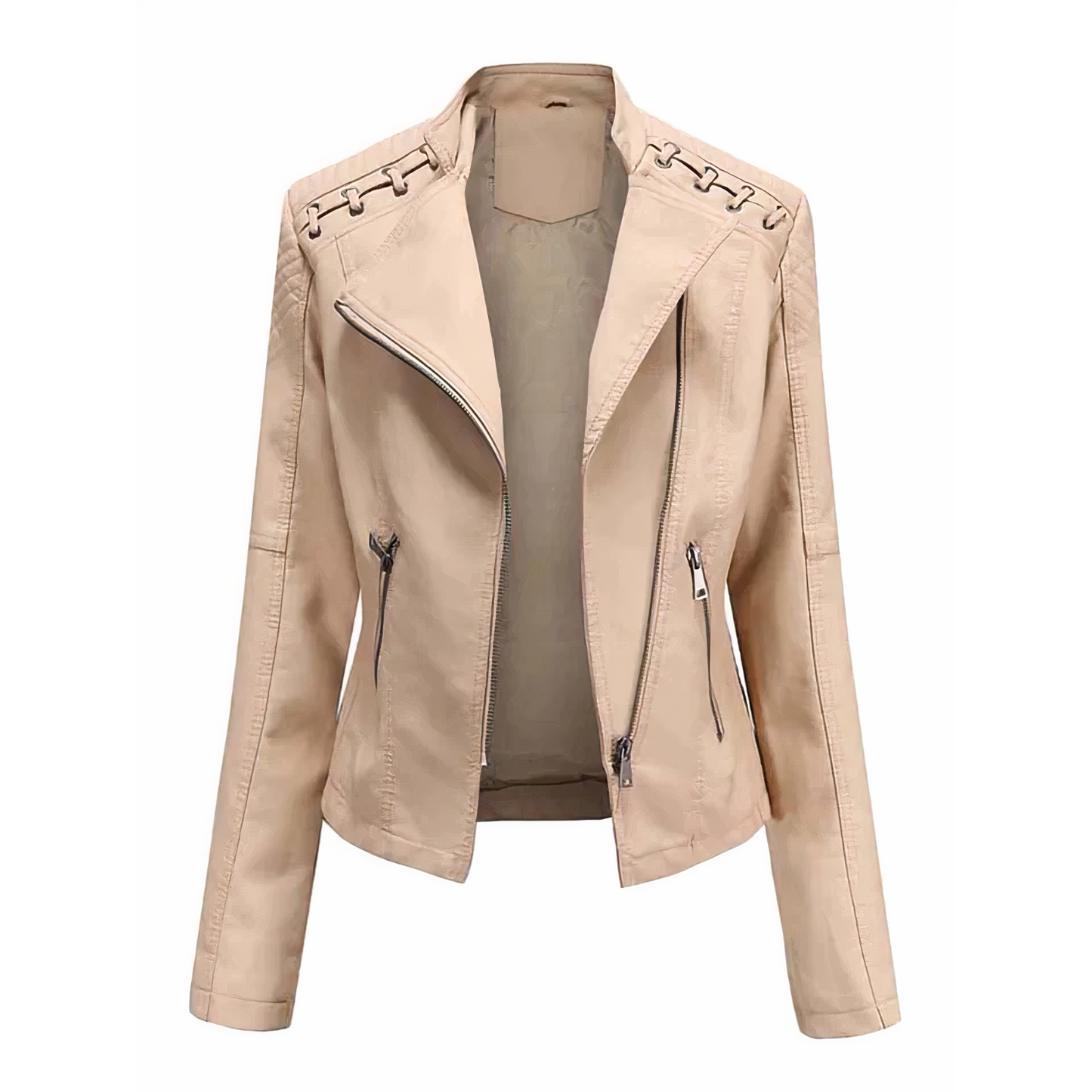 Wolff Dames Jack | Leren Damesjack met PU-Leren, Elegant en Comfortabel 2