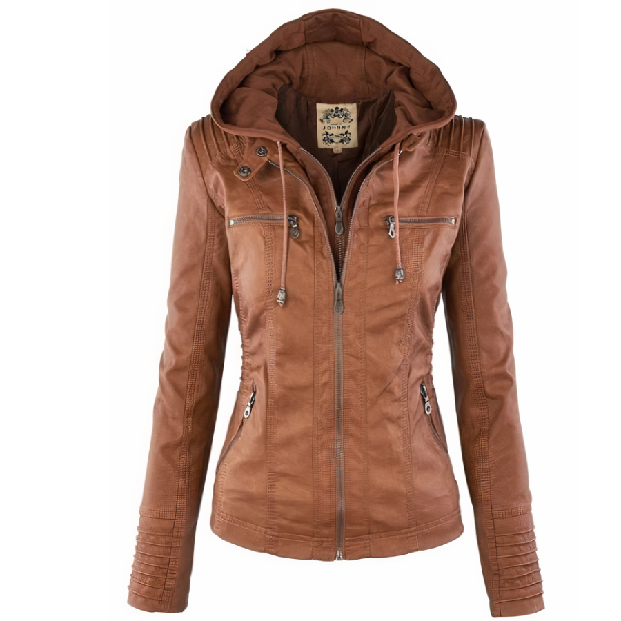 Dames Leren Jack PU-Leder Warm Isolatie Elegant - StudioMarella