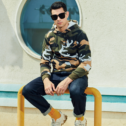 Wolff Heren Hoodie | Camouflage Ontwerp, Comfortabel 1