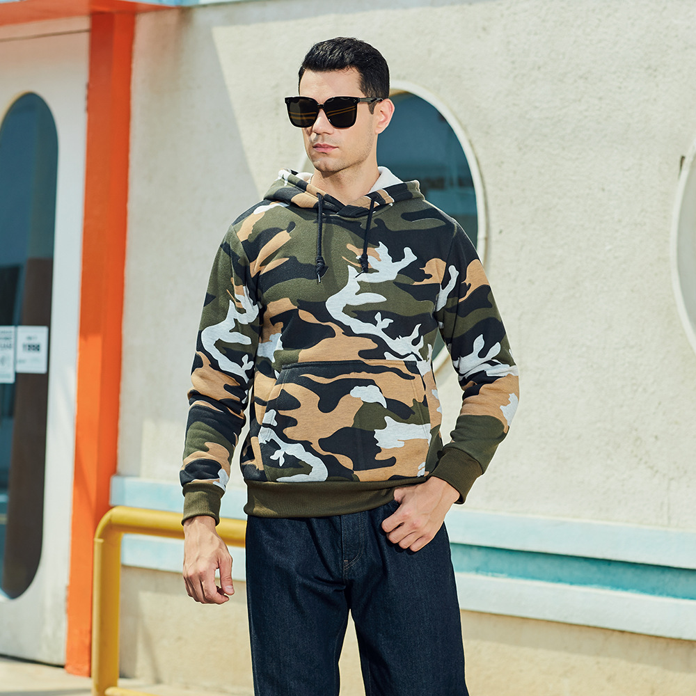 Wolff Heren Hoodie | Camouflage Ontwerp, Comfortabel 2