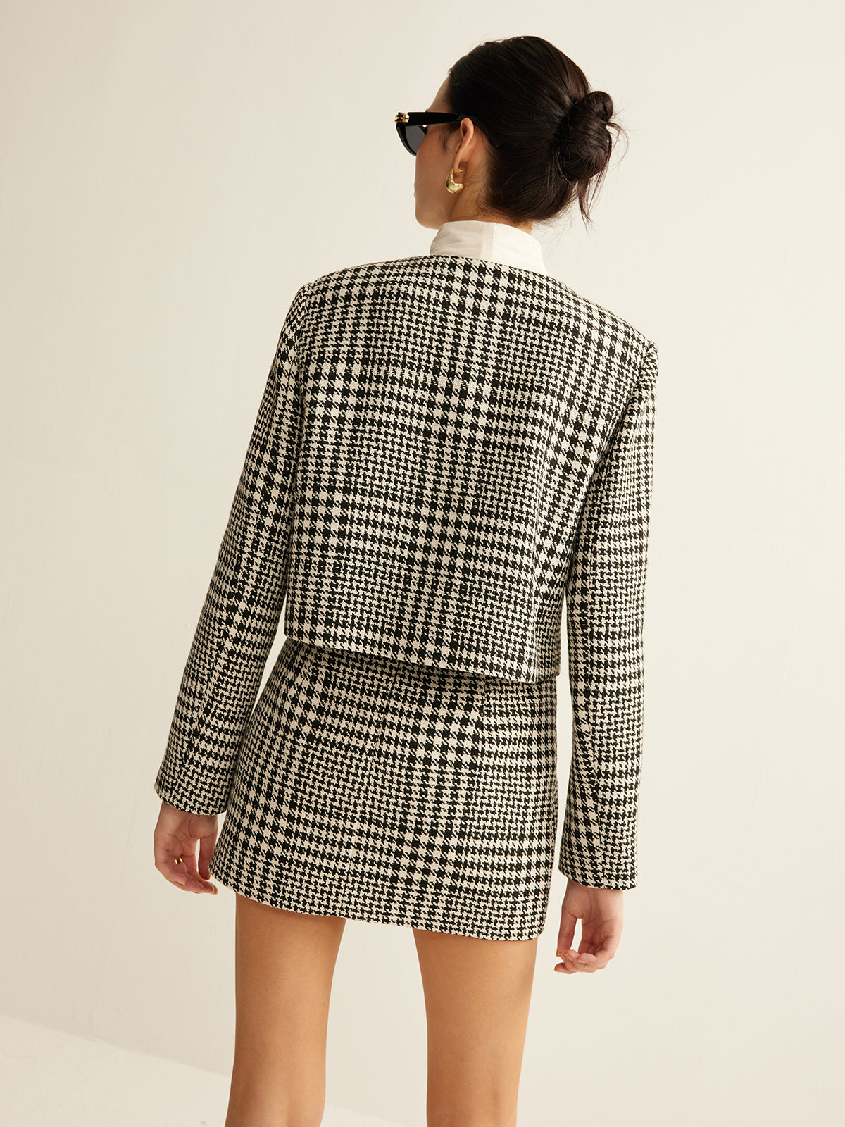 Damesjas Korte Lengte Wollen Chique Regular Fit
