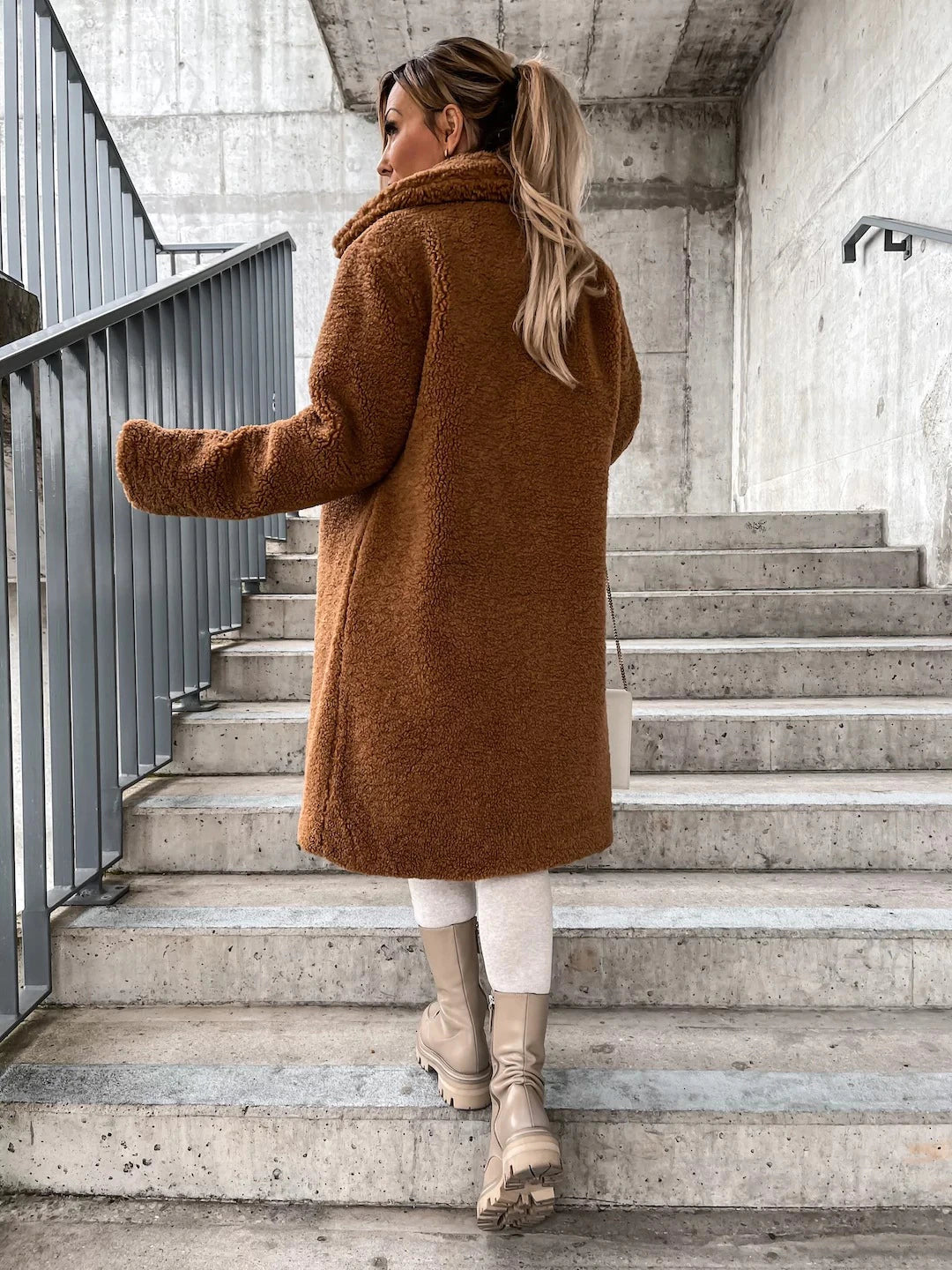 Warme Winterjas van Wol voor Vrouw