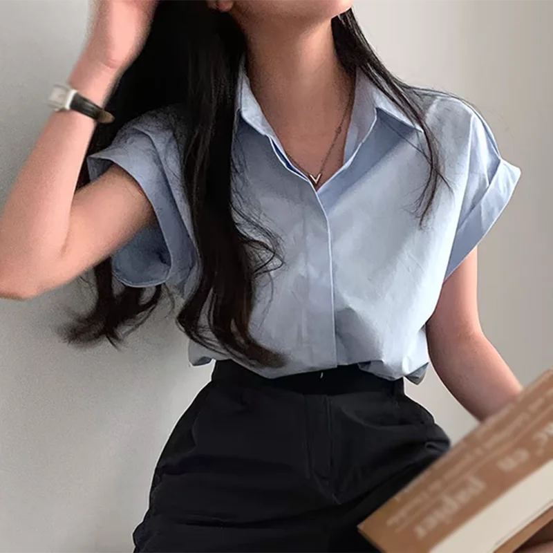 Vrouwelijke Zomer Blouse Losse Vrouwencoatje - StudioMarella