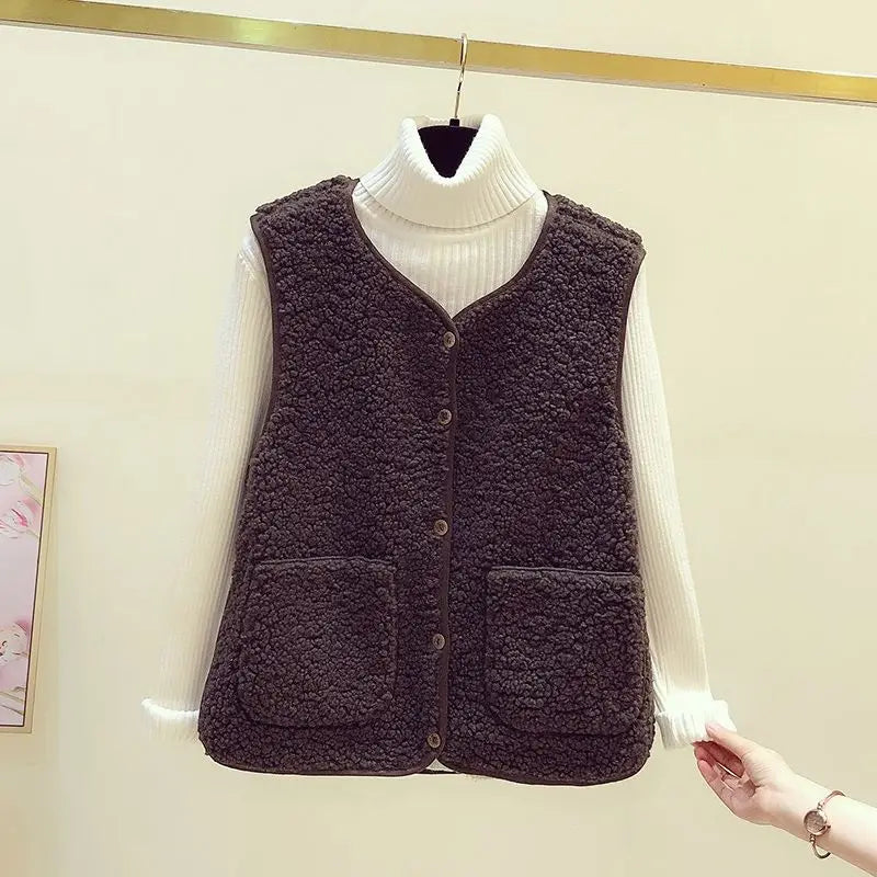 Teddyjas Zacht Pluche Dames Warme Gilet