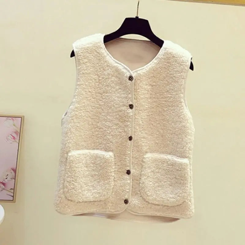 Teddyjas Zacht Pluche Dames Warme Gilet
