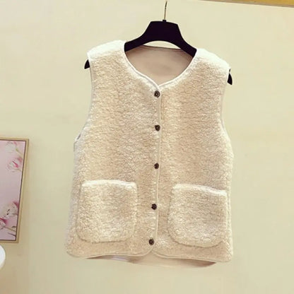 Teddyjas Zacht Pluche Dames Warme Gilet