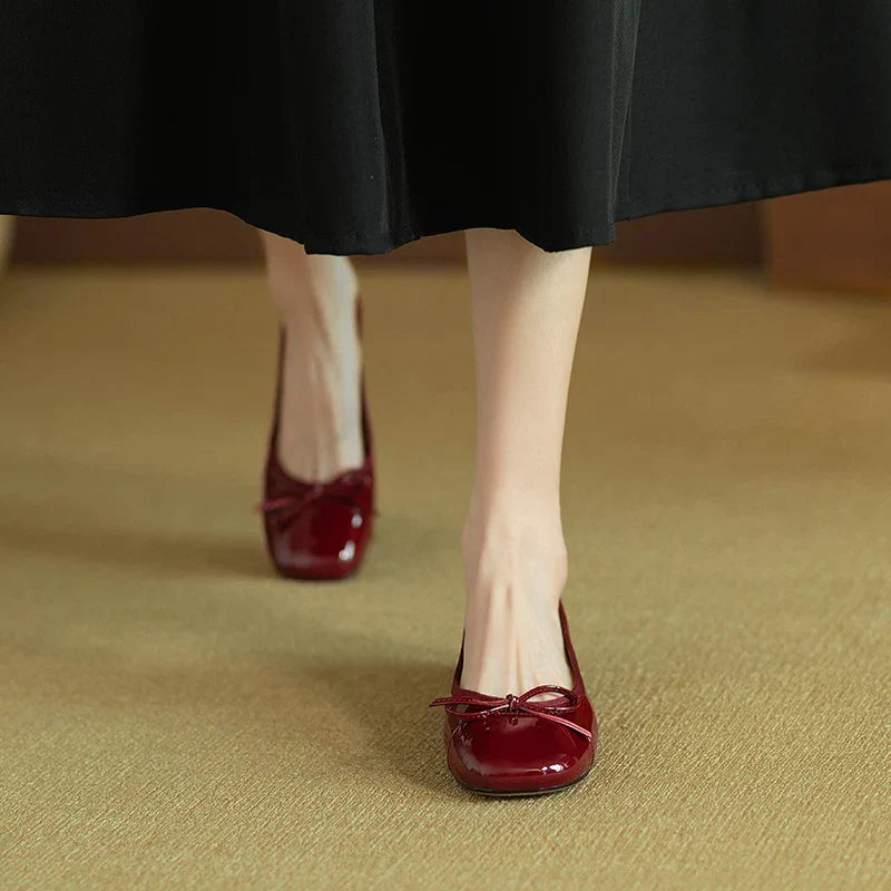 Vlinder Balletschoenen voor Vrouwen met Lage Hakken