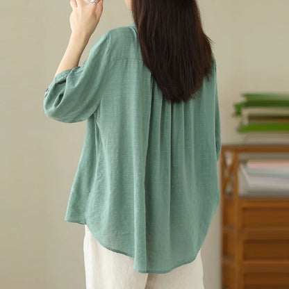 Vrouwen Shirt Katoen Zomerjurk Casual Lente Zomer