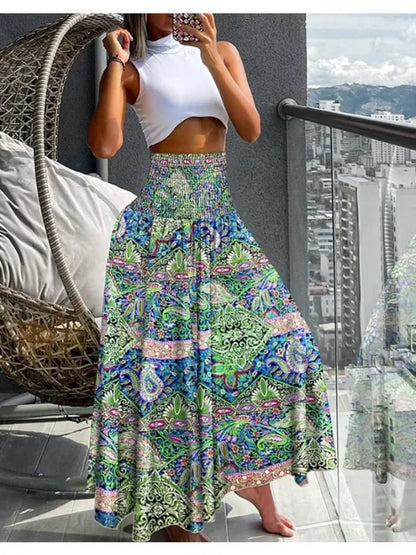 Vrouwelijke Bloemenrok Bohemian Stijl Zomerrok