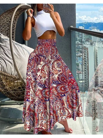 Vrouwelijke Bloemenrok Bohemian Stijl Zomerrok