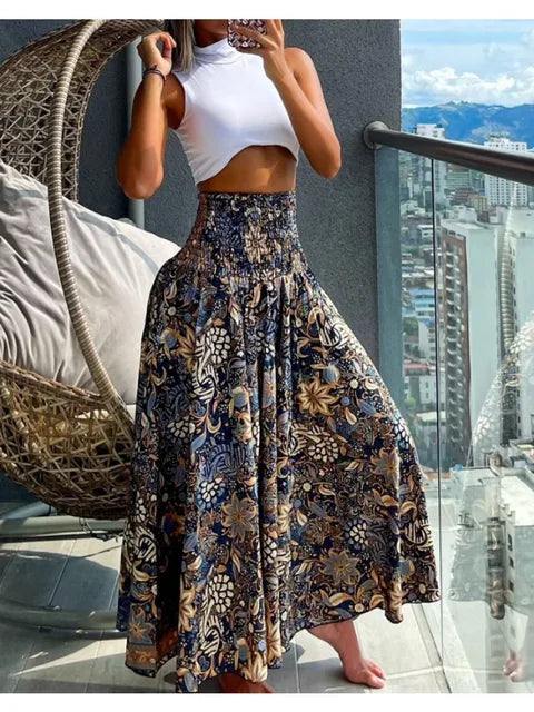 Vrouwelijke Bloemenrok Bohemian Stijl Zomerrok