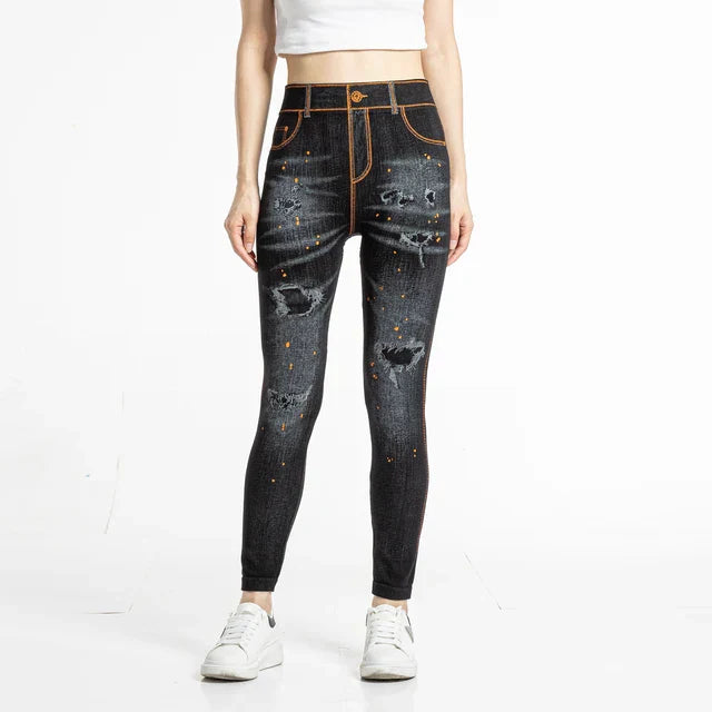 Hoge Taille Legging Elastisch Comfortabel Zacht
