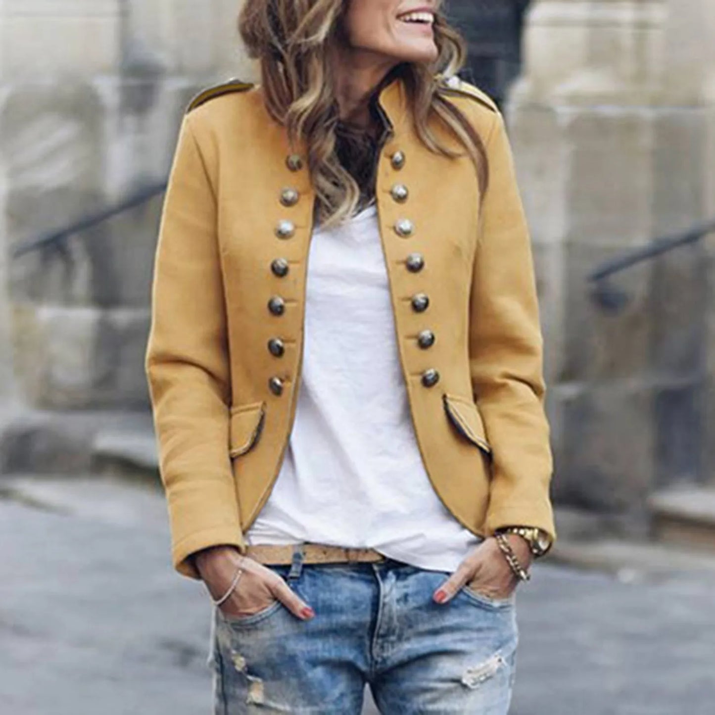 Damesjas Klassiek Vintage Design Elegante Stijl