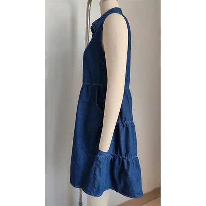 Luchtige Zomerjurk van Denim voor Vrouwen