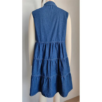 Luchtige Zomerjurk van Denim voor Vrouwen