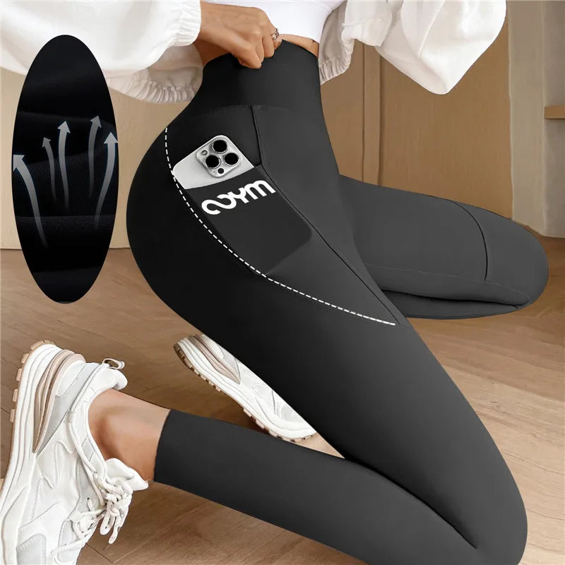Dames Sportleggings met Zak voor Fitness en Running - StudioMarella