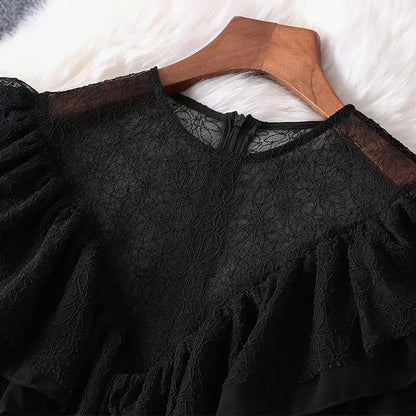 Lichte Zomerjurk van Chiffon Stof Vrouwelijk Elegant