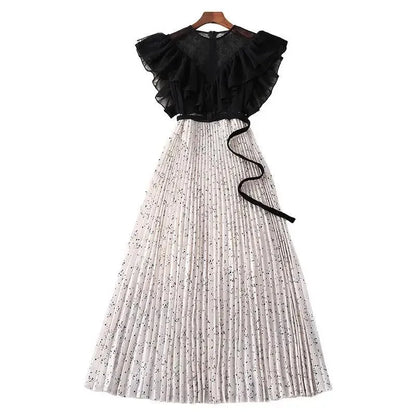 Lichte Zomerjurk van Chiffon Stof Vrouwelijk Elegant