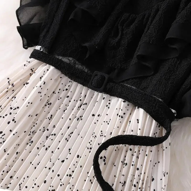 Lichte Zomerjurk van Chiffon Stof Vrouwelijk Elegant