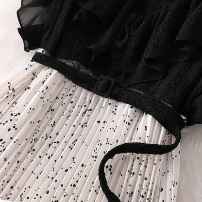 Lichte Zomerjurk van Chiffon Stof Vrouwelijk Elegant