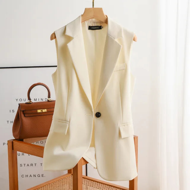 Dames Blazer Zonder Mouwen Elegante en Stijlvol - StudioMarella