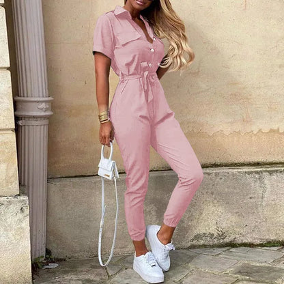 Elegante Jumpsuit met Bloemenprint Vrouwen Jurk