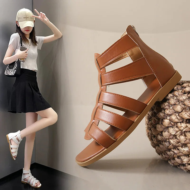Witte Gladiator Sandalen Zomer Sandalen voor Vrouw - StudioMarella