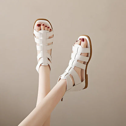 Witte Gladiator Sandalen Zomer Sandalen voor Vrouw