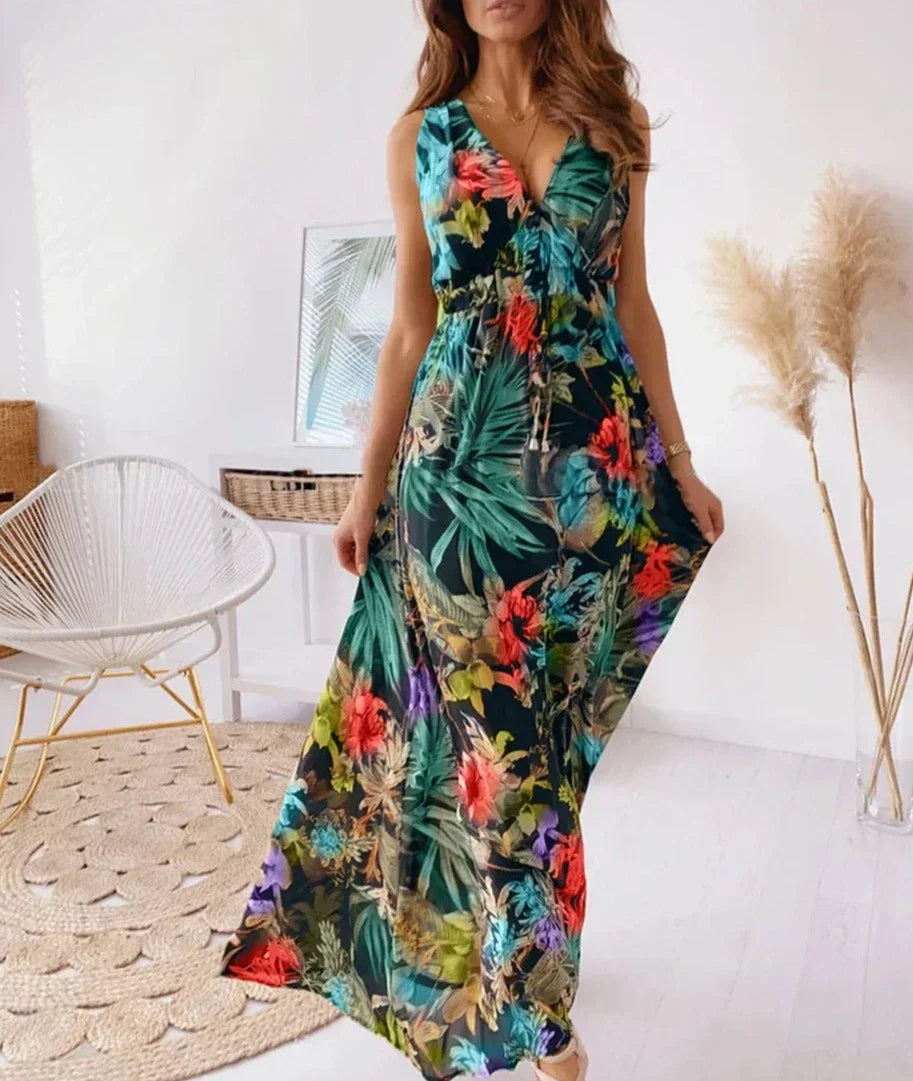 Vrouwelijke Midi Jurk Elegante Kort Model Zomerjurk - StudioMarella