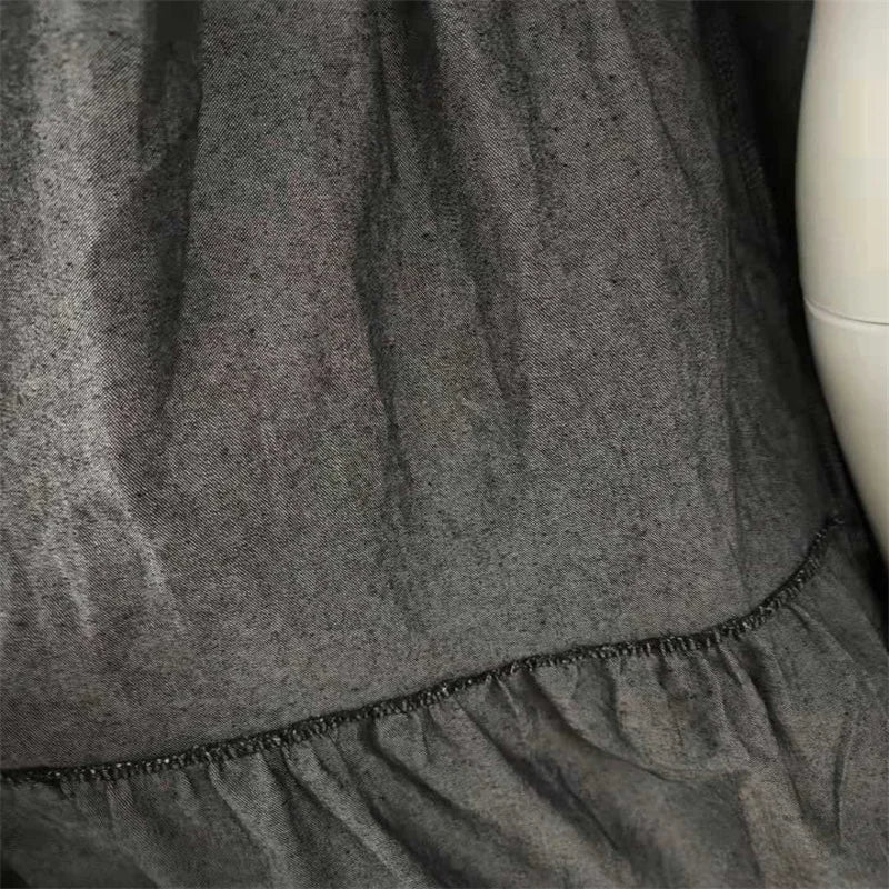 Vrouwelijke Zomerjurk Denim Stijl Korte Jurk voor Dames