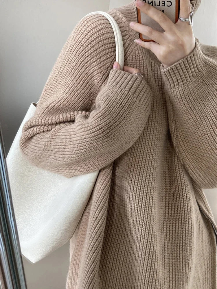 Hoge Kraag Trui Agatha Warm en Stijlvol