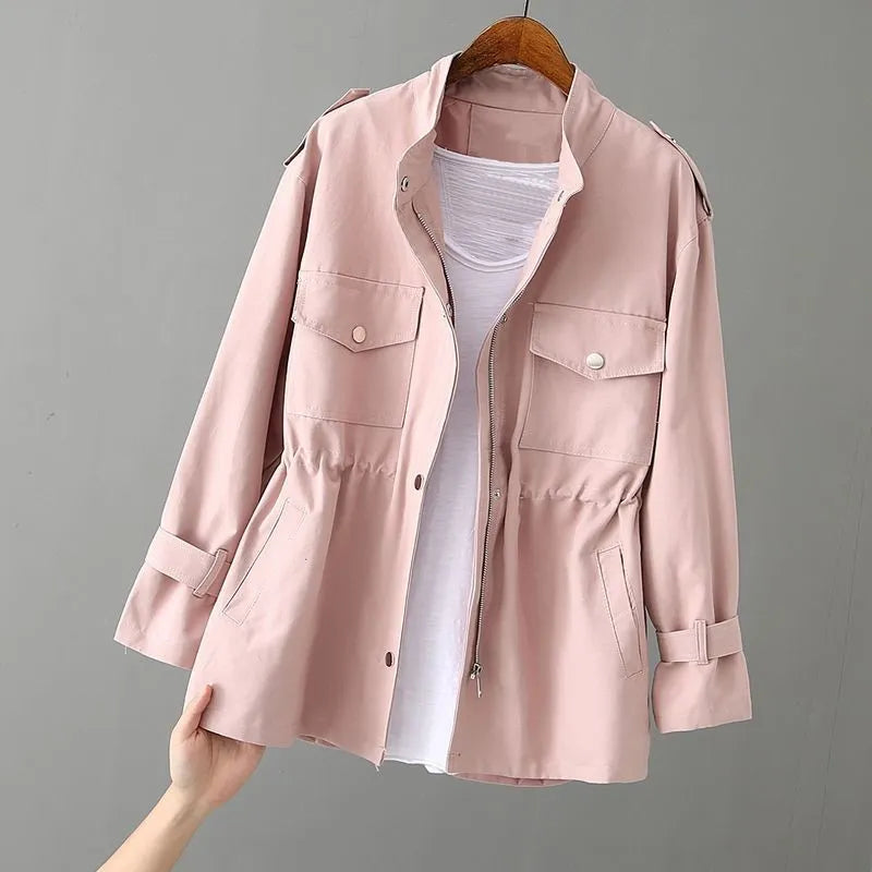 Dame Trenchcoat Klassiek Elegante Leder Look