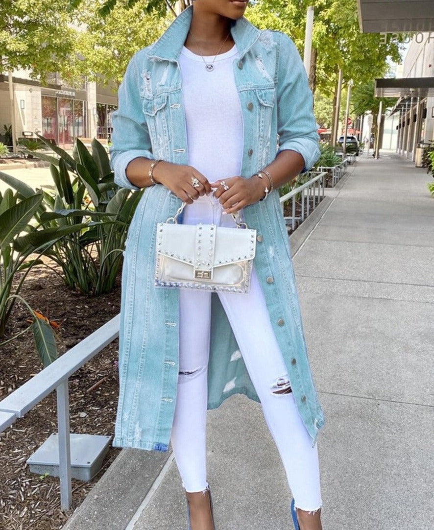 Dames Jas Button-Down Licht en Zomerse Stijl