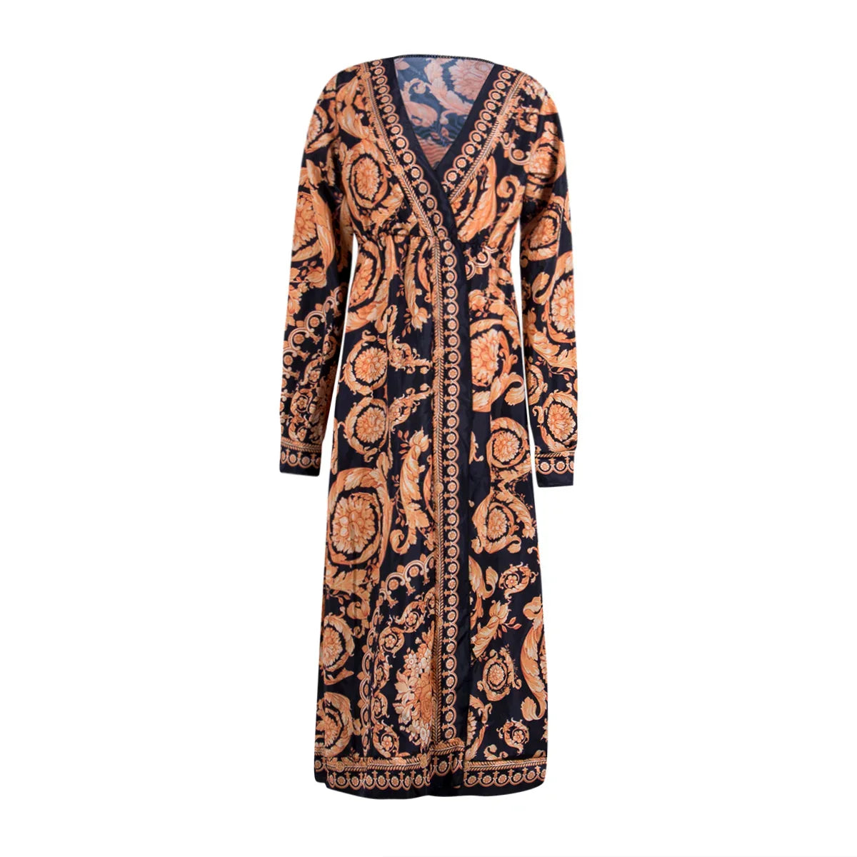 Boho Maxi Jurk V-Hals Zomerjurk Lange Jurk